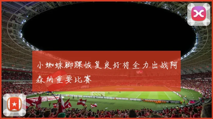 小蜘蛛脚踝恢复良好将全力出战阿森纳重要比赛